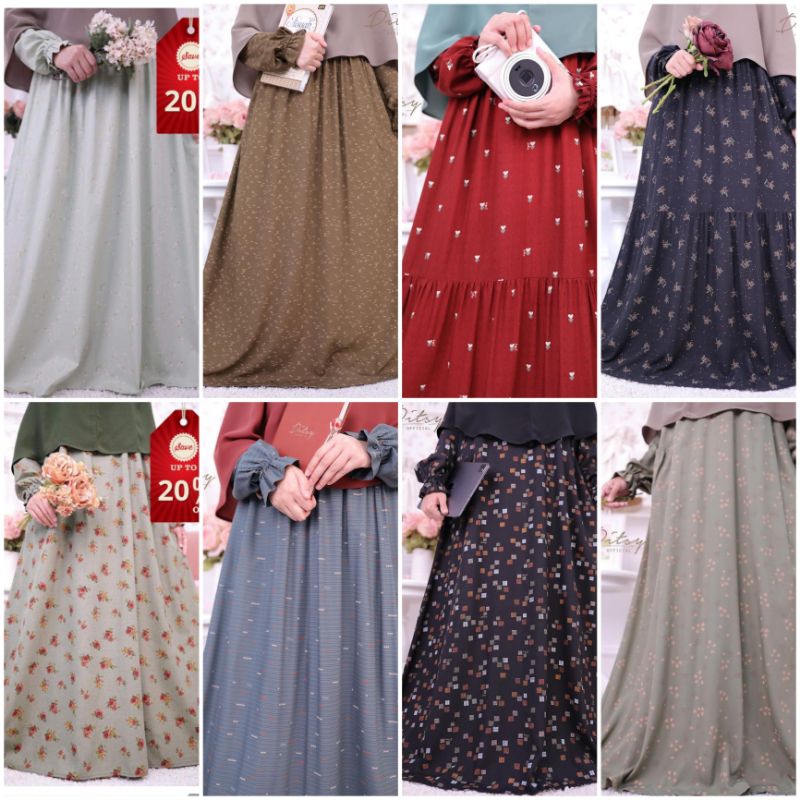 DITSY REJECT SALE MINOR 2023/YARA RED/MAILEEN GREEN/ABAYA LONG/LIANA BLACK