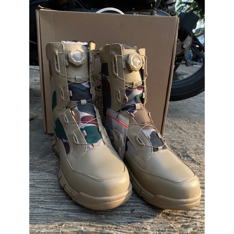 Sepatu PDL KKO Marinir Tali Putar Original Terbaru / PDL TNI AL BCOROCO ORIGINAL