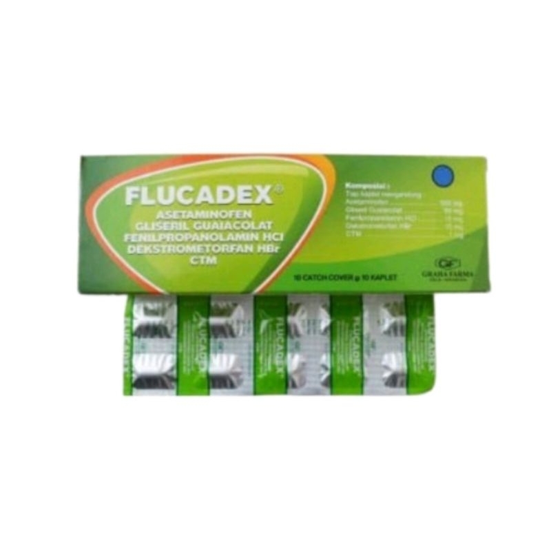 FLUCADEX TAB PER BOX MURAH 100 KAPLET OBAT DEMAM, BATUK & PILEK