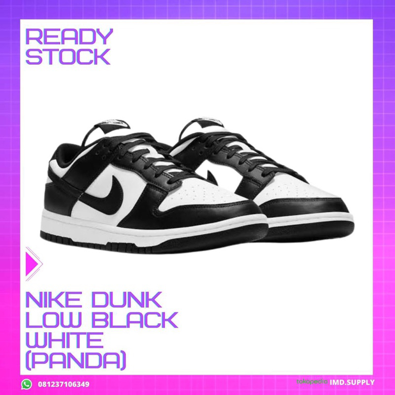 Nike Dunk Low Black White “Panda” Woman