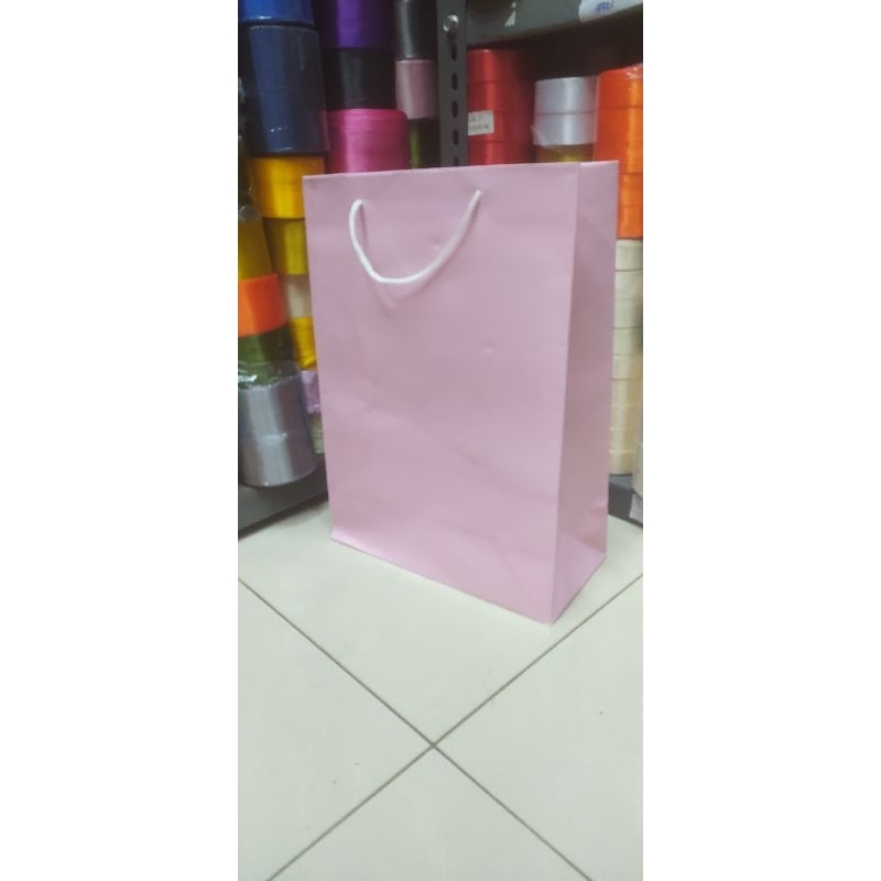 

paper bag polio dupex pink muda isi 12 pcs terlaris dan termurah