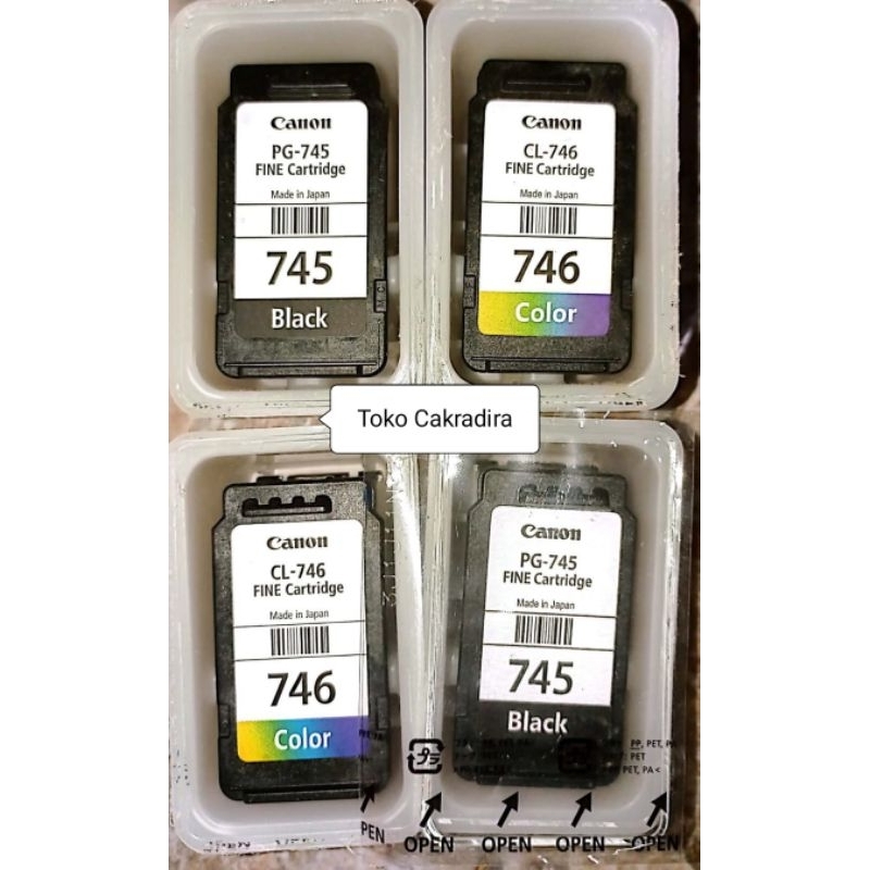 Kosongan tinta Canon PG 745 & CL 746 sepaket