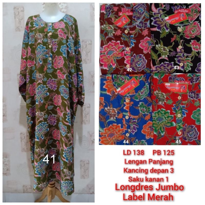 longdres Jumbo LD 135-140  Kencana Ungu Label Merah