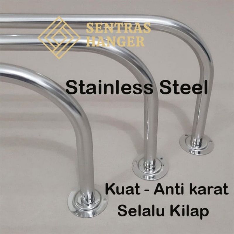 Gantungan Baju Stainless 80 cm