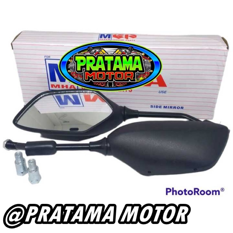 PROMO Spion Kaca Spion PCX Sepasang Kiri Kanan Plus Drat Universal Pemakaian Untuk Semua Motor