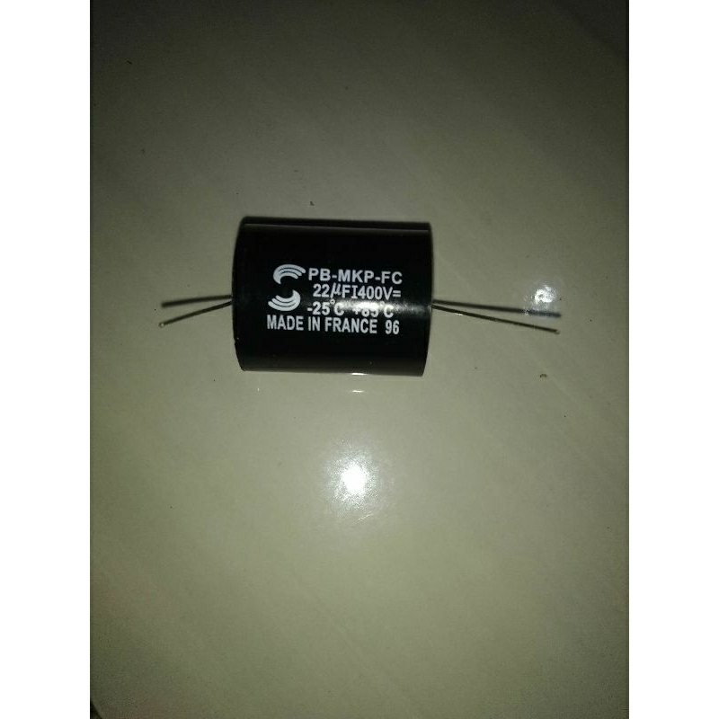 Capacitor 22uf 400V Surenbig Kapasitor MKP Solun Solen 400v 22uf Made in France ORI