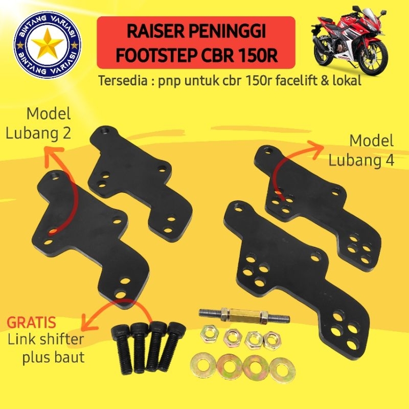 Raiser Foot Step Footstep Cbr150r | Peninggi Footstep Cbr150r | Underbone Cbr150r Old dan Facelift