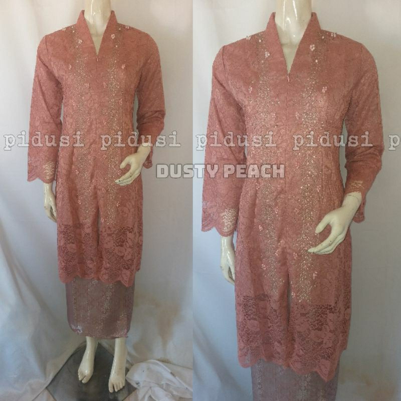 KEBAYA KARTINI BROKAT NON GLITER / KEBAYA BROKAT PAYET / KEBAYA BROKAT PESTA