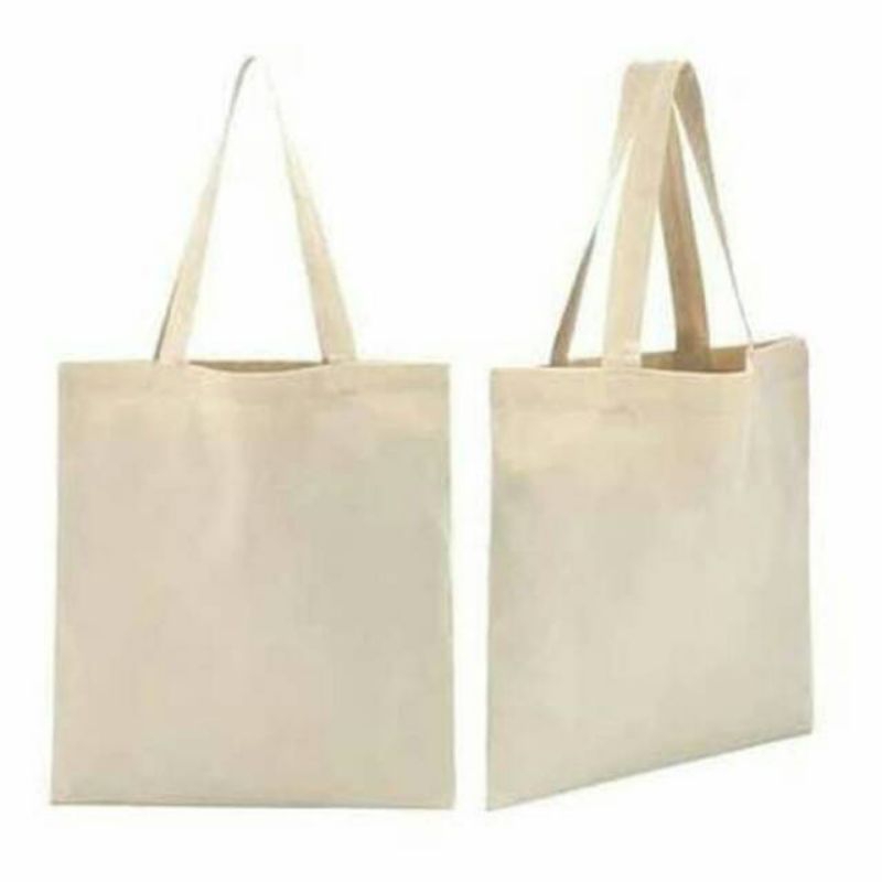 Tote bag kanvas putih 25×30 polos