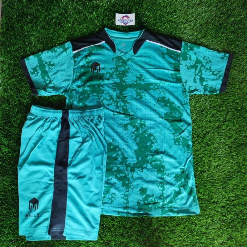 Setelan Futsal baju bola Jersey bola Abstrak