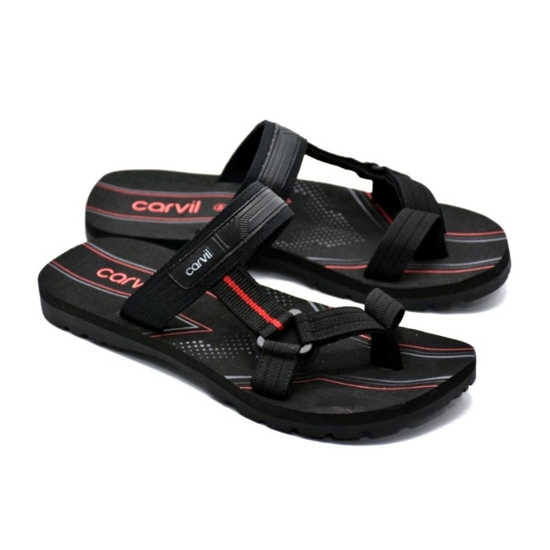 sandal pria carvil spextra s060708 original sandal gunung motif jempol