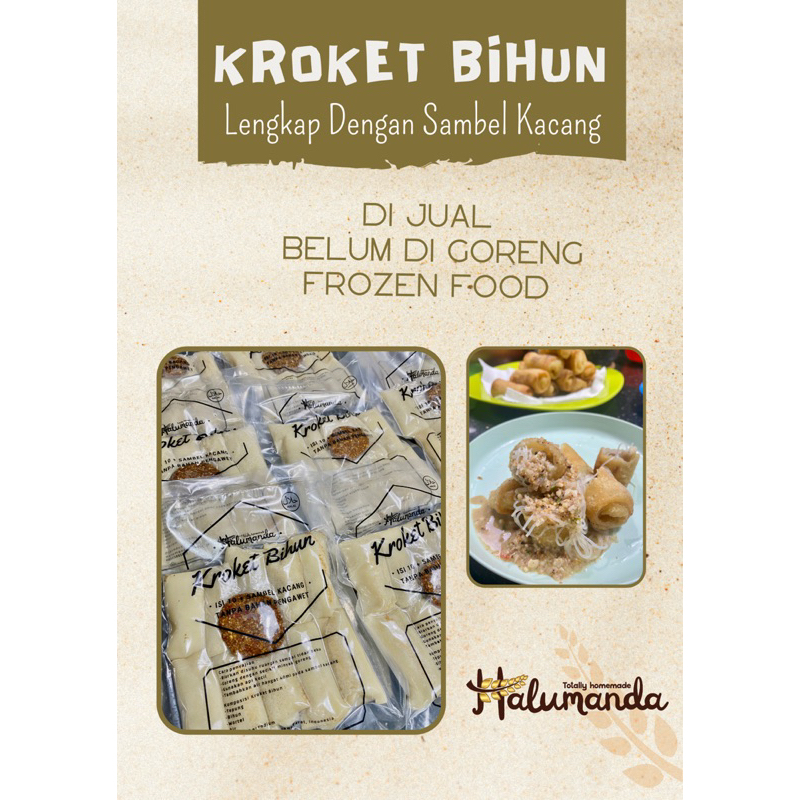 

Kroket Kampung, KROKET BIHUN RISOL KAMPUNG