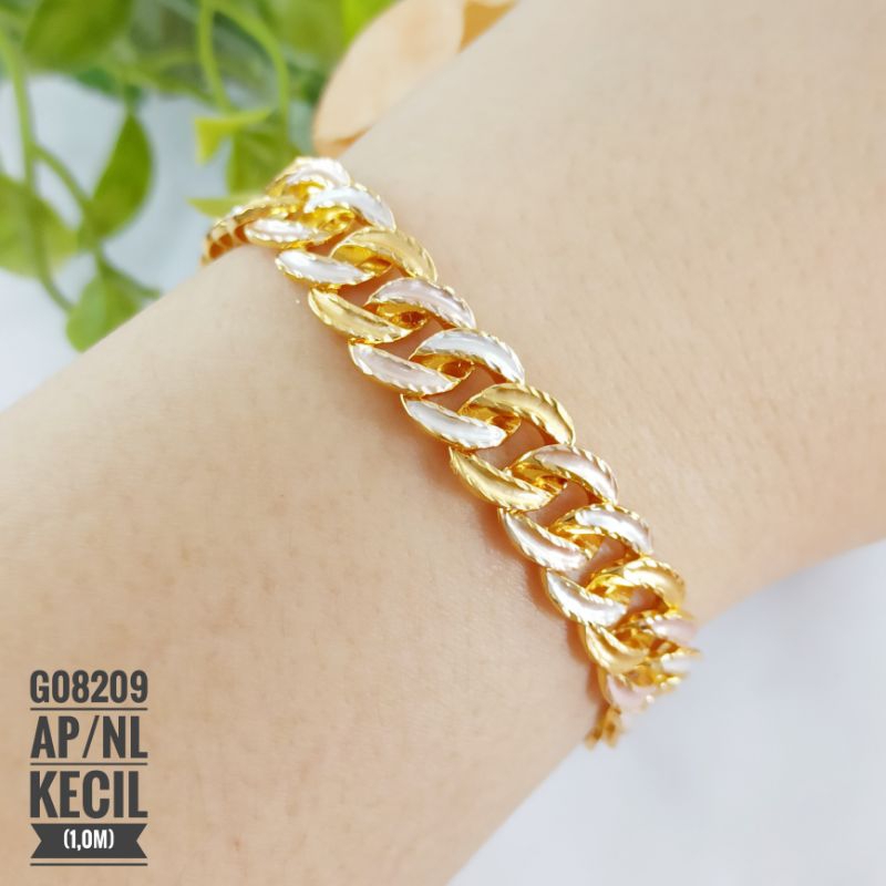 Gelang xuping sisik naga mix mewah gold G08209