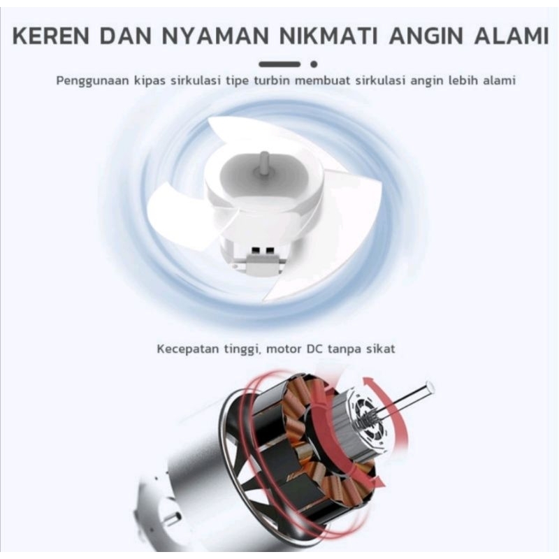 Kipas angin mini portable USB kipas angin LED portable recharge fan