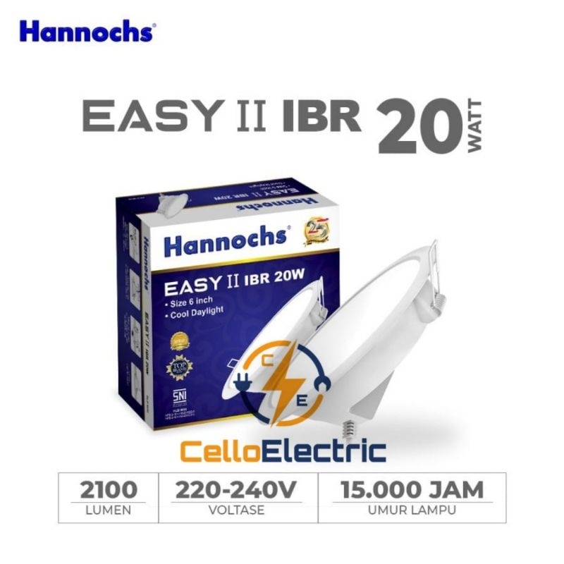 Led Hannochs Easy II 3w 5w 7w 9w 12w 15w 20w - Lampu Hannochs Downlight Easy II
