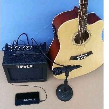 Ampli Gitar Akustik 6 in , 3 input ,Karaoke