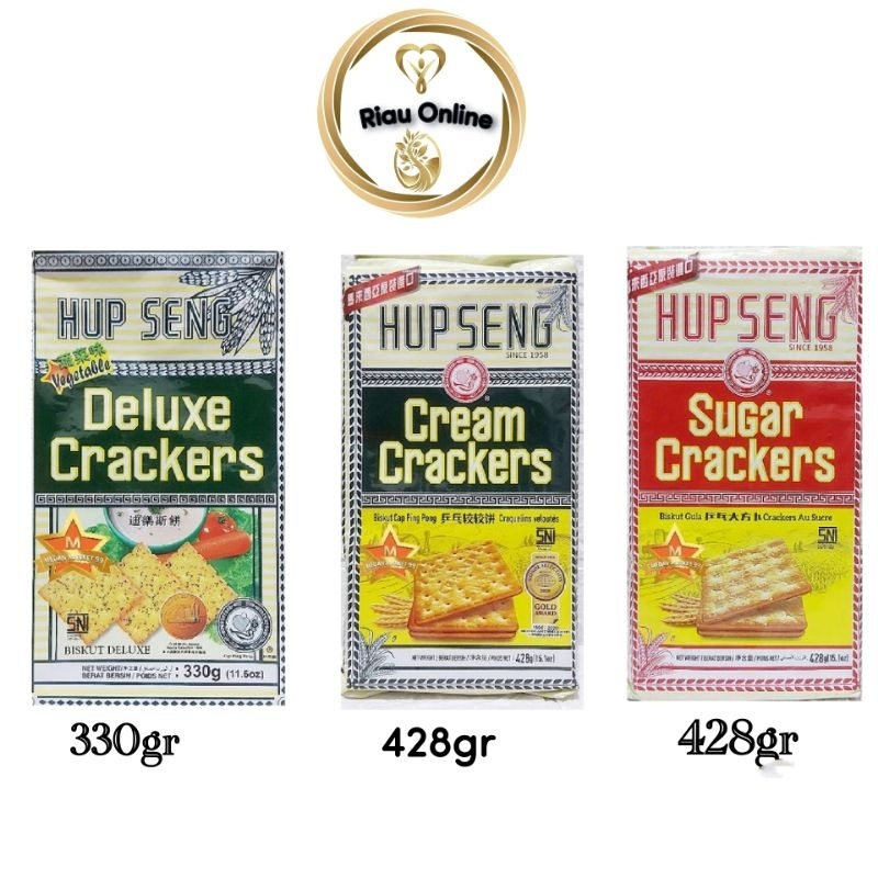 

Hupseng Cream crakers / Deluxue Crakers / Sugar Crakers