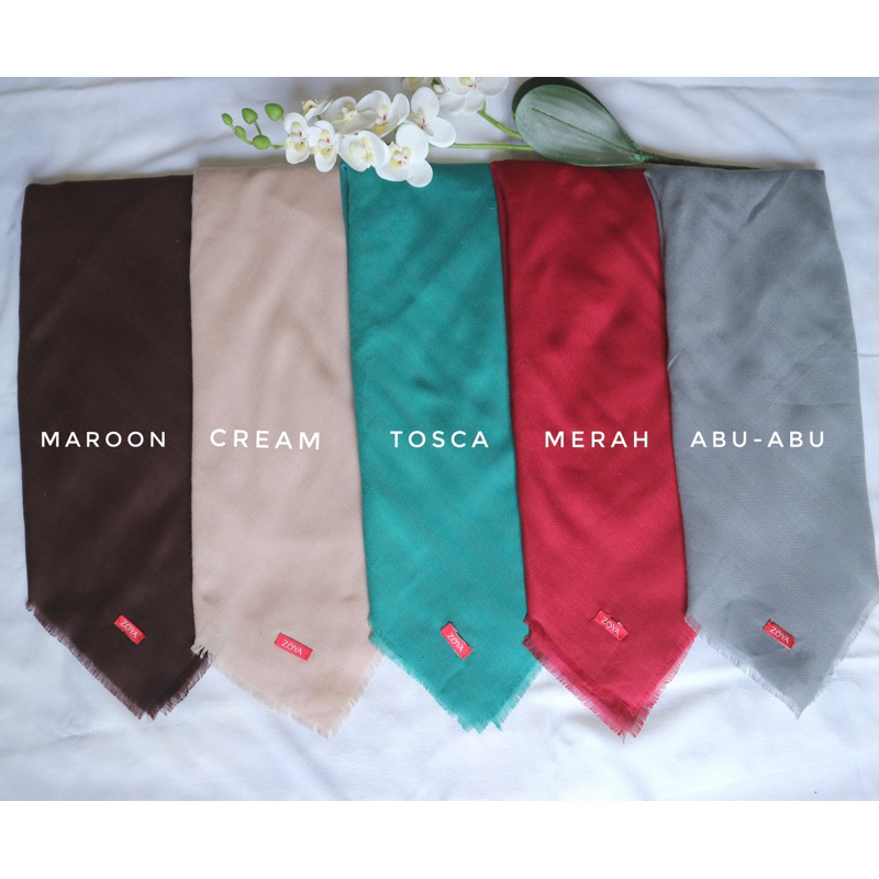 Hijab Polos Segi Empat Zoya