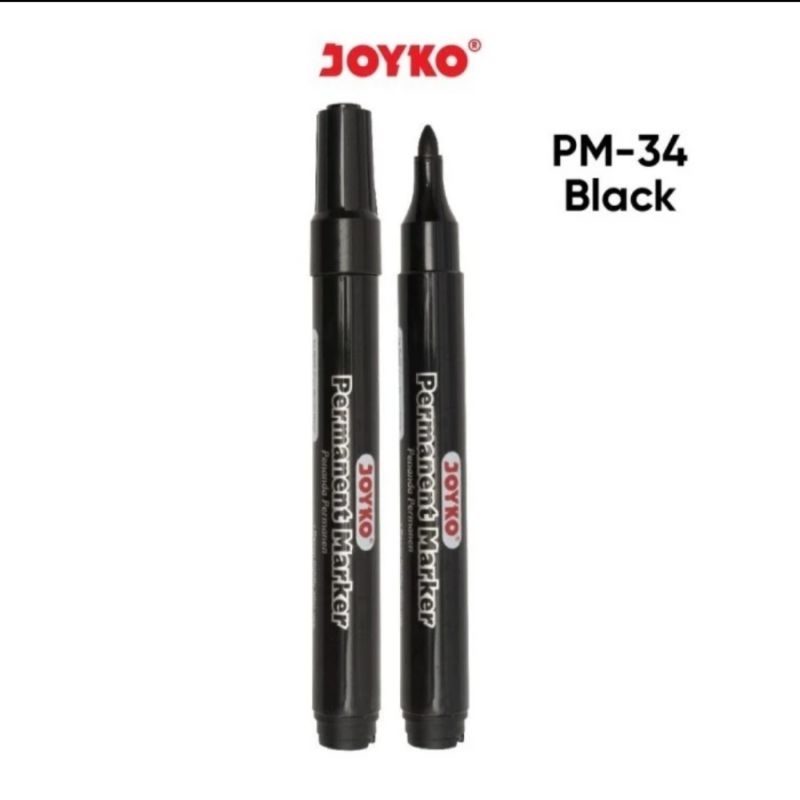 Spidol Permanent Marker JOYKO PM-34 Hitam