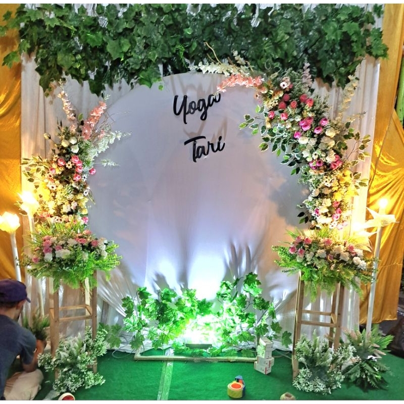 backdrop lamaran sewa  backdrop murah bekasi