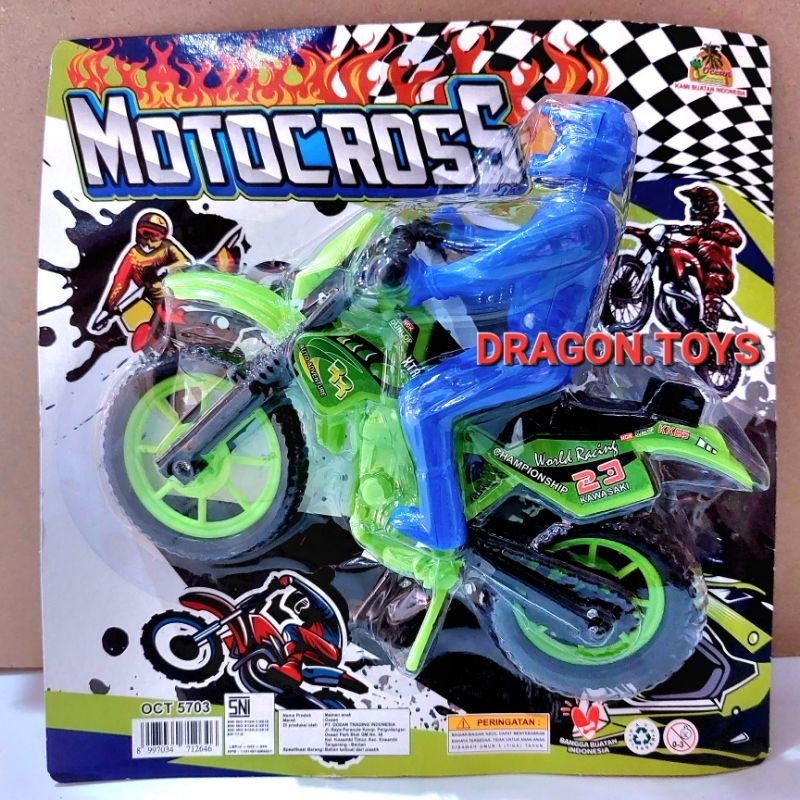 Mainan Sepeda Motor Tril Motocross Orang Sepeda Motor Trail OCT 5703