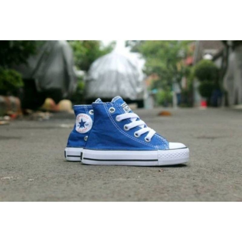 Sepatu Converse Anak Warna Biru Bca/Birel Biru Elektrik / Sepatu Anak Laki-laki / Sneakers Anak / Sepatu Sekolah Anak