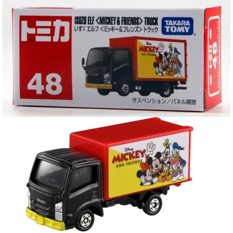 Tomica Reguler 48 ISUZU ELF Truck Mickey &amp; Friends Takara Tomy Original