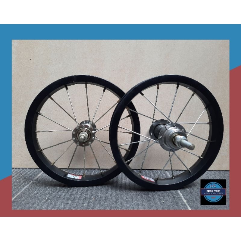 Wheel Set Sepeda Ukuran 12 Velg Jadi Pelk Jadi 12 Velg Hitam 12 Siap Pakai Pelk jadi siap pakai sepe
