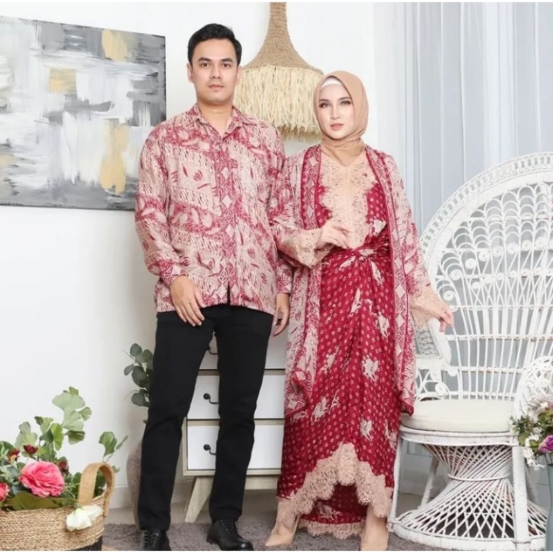 Kinan Set Merah viscose (couple)