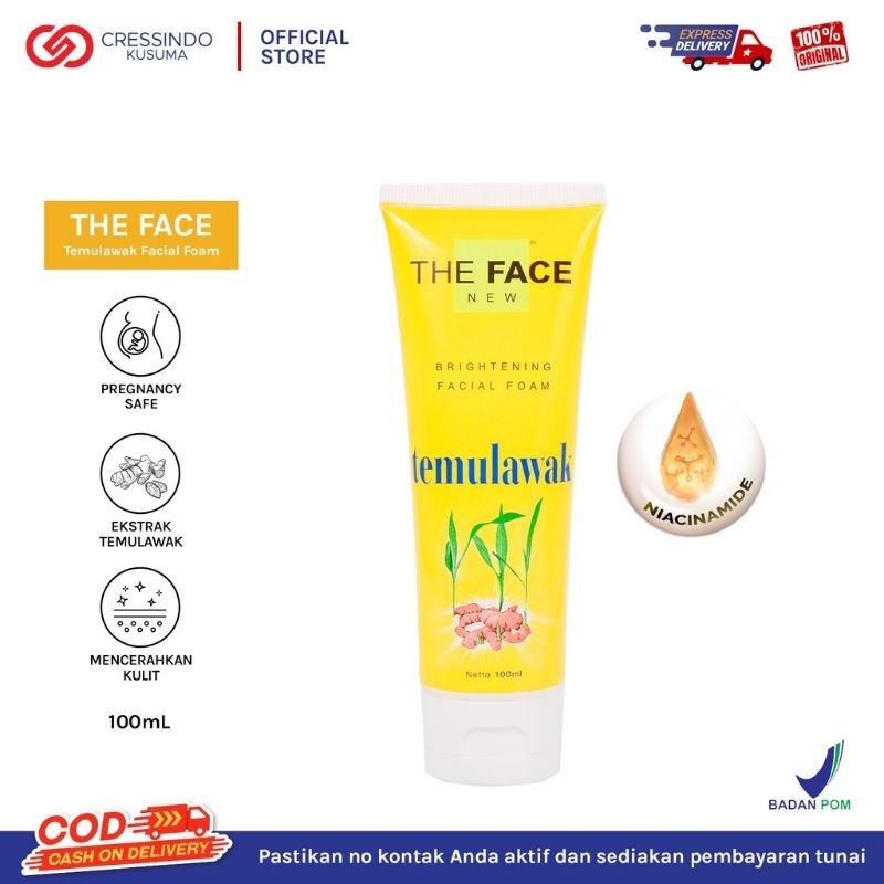 THE FACE Temulawak Paket Skincare 5 Pcs ( Face Foam + Serum + Toner + Day Cream + Night Cream) Original BPOM