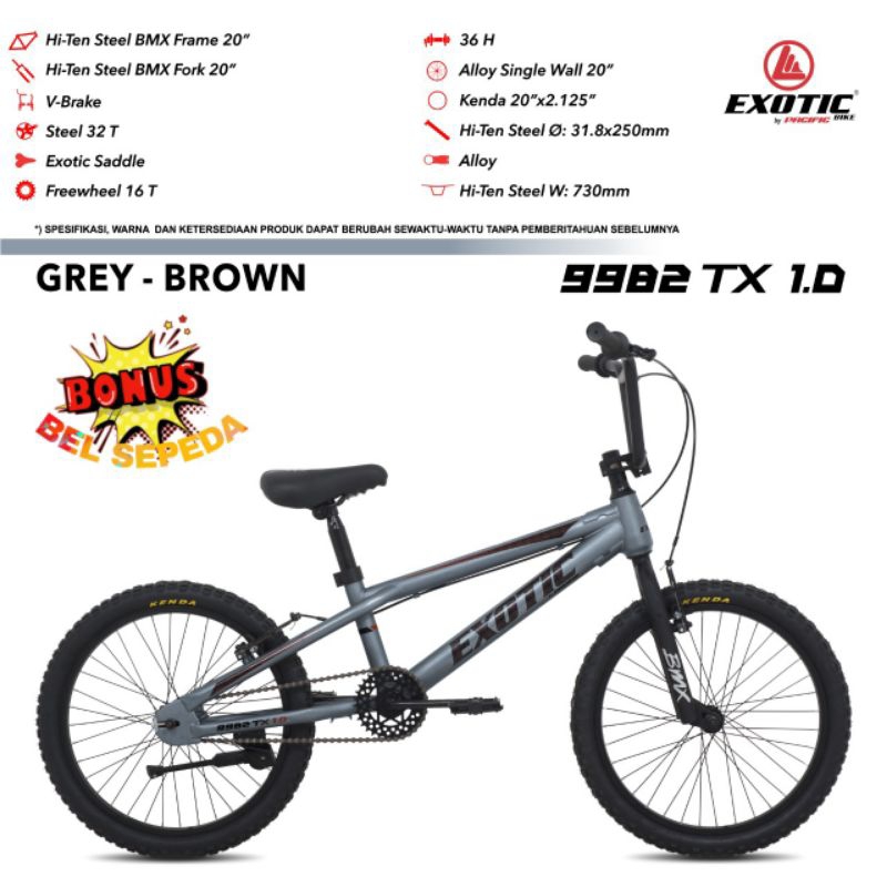 Sepeda Anak BMX 20 Inch Exotic 9982 TX 1.0