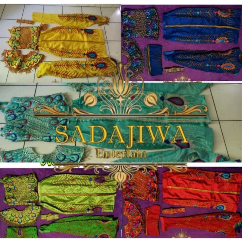 Kostum Tari Merak Remaja - Dewasa Tanpa Siger/Aksesoris Kepala