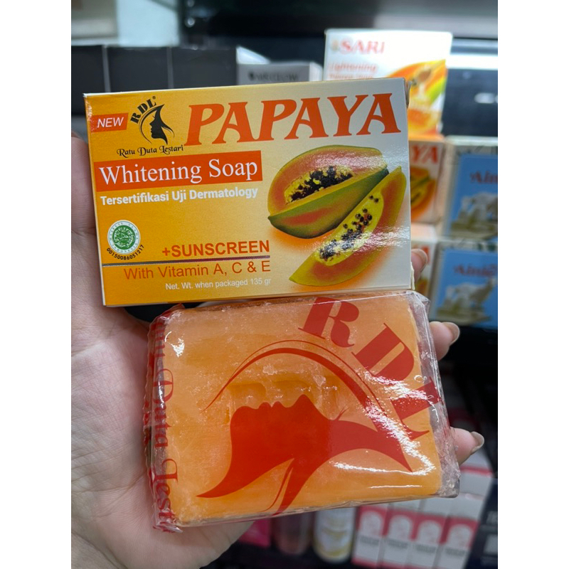 READY COD SABUN PAPAYA RDL RATU DUTA LESTARI PAPAYA WHITENING SOAP sabun pepaya sari