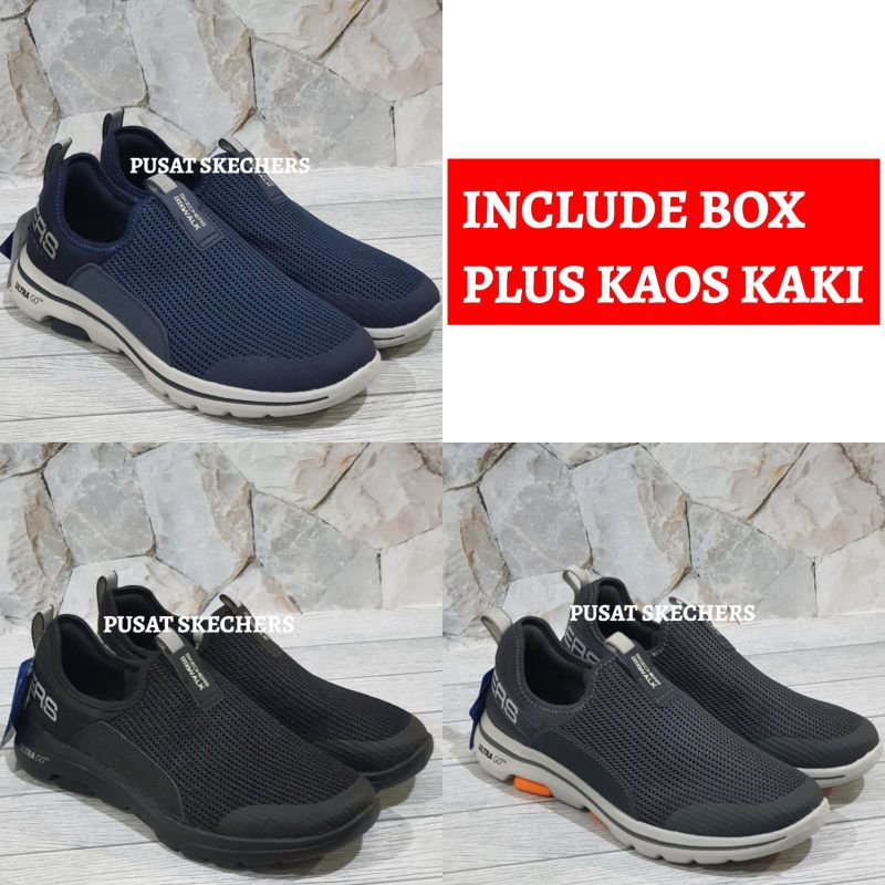 SEPATU SKECHERS / SKECHERS PRIA / SEPATU SKECHERS GO WALK DOWNDRAFT SLIP ON PRIA