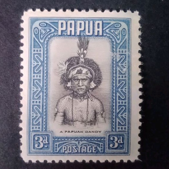 

A Papuan Dandy 3d Koleksi Prangko Kuno PAPUA Bagus