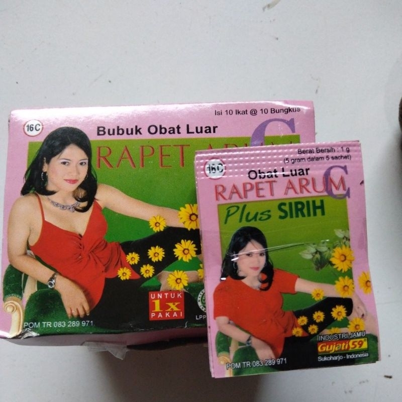 

Rapet arum 1p kecil. isi 10 sachet