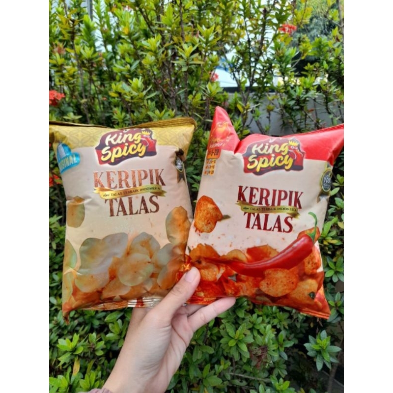 

King Spicy Keripik Talas Original dan Spicy Cemilan Lokal Enak