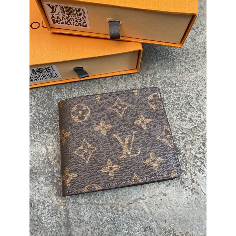 DOMPET LV UNISEX 100 % IMPORT FREE BOX, TANPA PITA + PAPERBAG QUALITY SUPER TEBAL,KARET DAN LENTUR