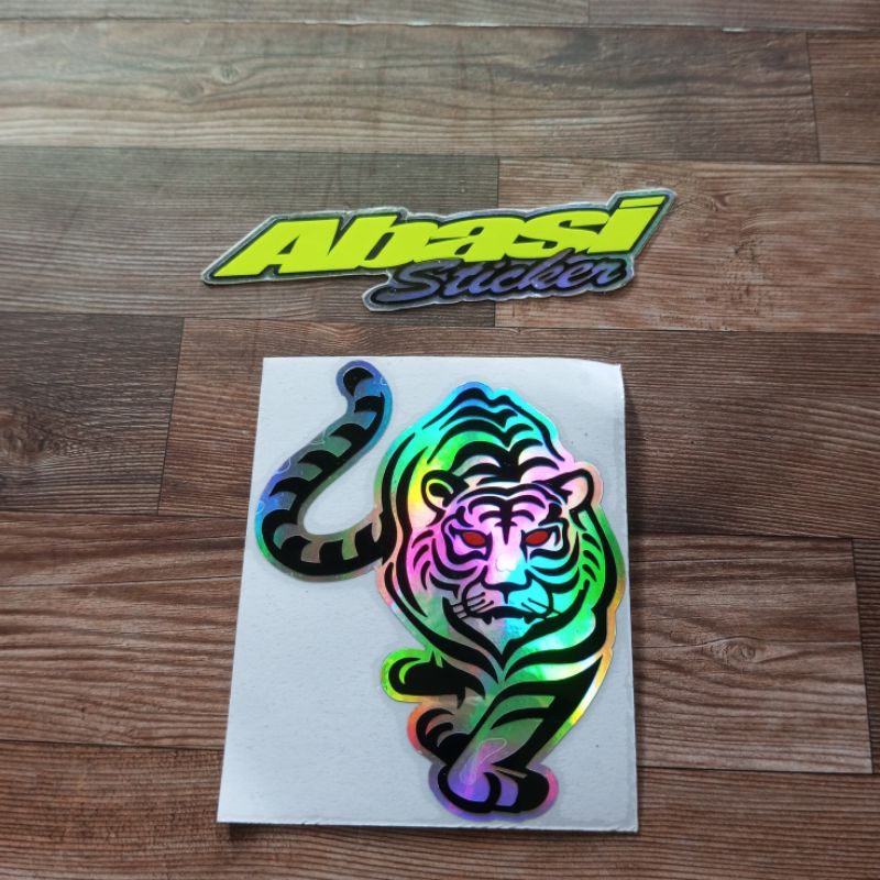STICKER HARIMAU STICKER CUTTING