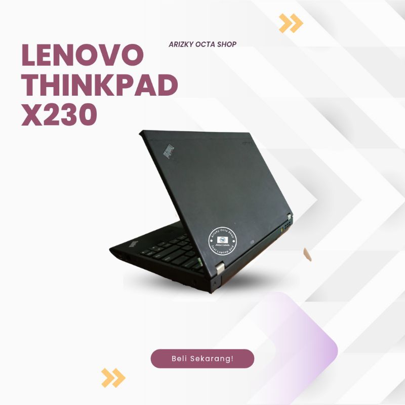 Lenovo Thinkpad X230 Intel Core i5 Ram 16gb ssd 512gb webcam mulus murah bagus dan bergaransi