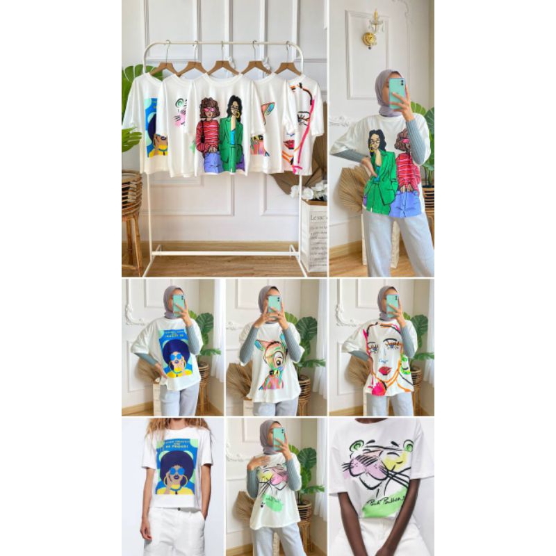 TOP PRINT ZR IMPORT / KAOS PUTIH ZR PREMIUM / BAJU BANGKOK BKK