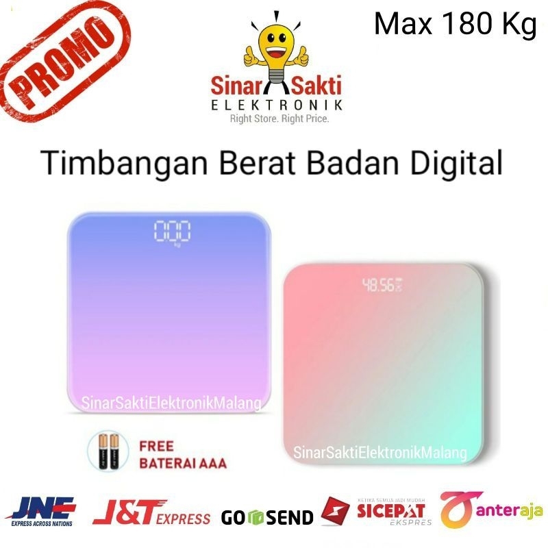 Timbangan Badan Digital - weight personal scale - Timbangan Badan Baterai