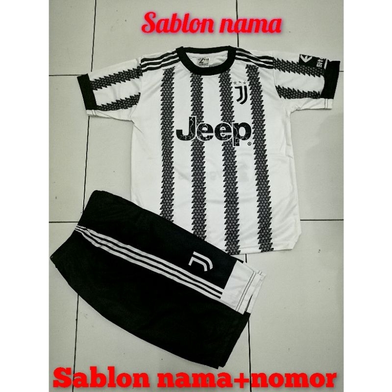 Jersey anak juventus/Setelan Baju anak juventus/Costum bola anak juventus usia5-12 tahun