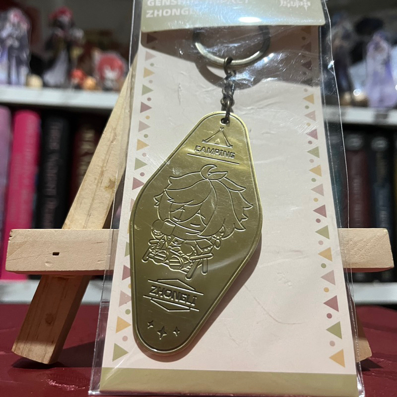 [Ready Stock] OFFICIAL GENSHIN IMPACT ZHONGLI Gantungan Kunci GO Camping Bahan Metal