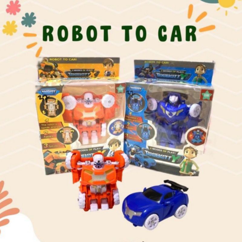 mainan mobil bisa berubah menjadi robot / ST 24 TOOBOTT X / TOOBOTT Y