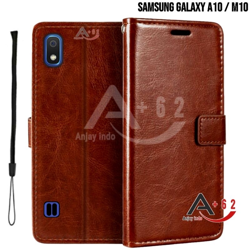Flip Dompet Samsung Galaxy A10 / M10 Flip Dompet Hp Sarung Dompet Kulit Premium - Casing Cover Walle