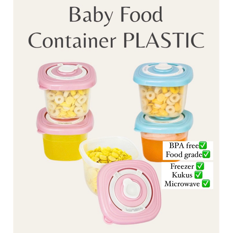 Baby food container plastik / wadah mpasi bayi plastik / food storage plastik