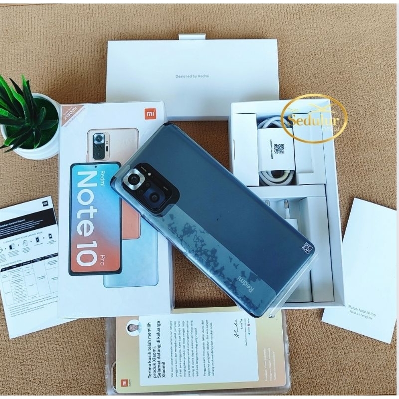 Xiaomi Redmi Note 10 Pro 8/128 & 6/126 Second Resmi Mulus
