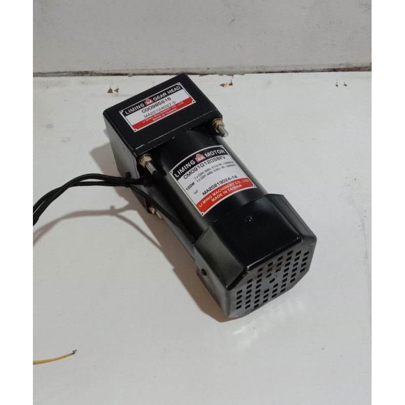 Dinamo Gearbok Liming 220V 120 W 1 Phase Ratio 1 : 15 106Rpm