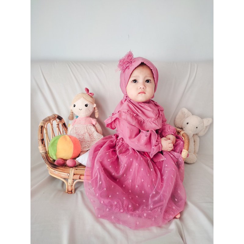 Gamis Dress anak perempuan Geenneevva Baju Muslim All size